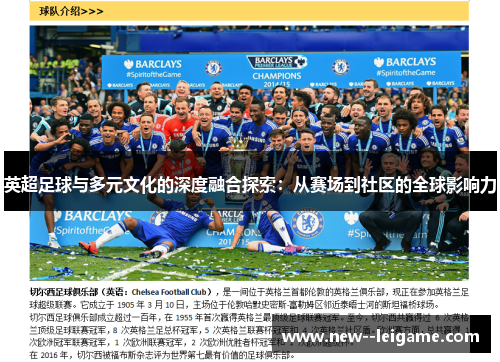 英超足球与多元文化的深度融合探索：从赛场到社区的全球影响力